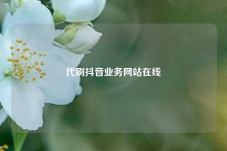 代刷抖音业务网站在线