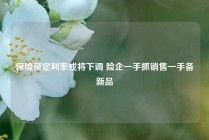 保险预定利率或将下调 险企一手抓销售一手备新品