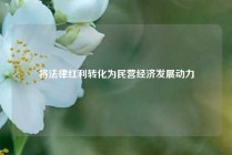 将法律红利转化为民营经济发展动力