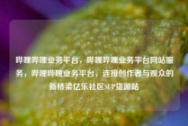哔哩哔哩业务平台，哔哩哔哩业务平台网站服务，哔哩哔哩业务平台，连接创作者与观众的新桥梁亿乐社区SUP货源站