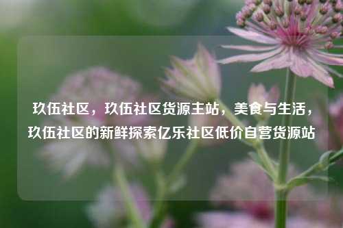 玖伍社区	，玖伍社区货源主站，美食与生活，玖伍社区的新鲜探索亿乐社区低价自营货源站  第1张